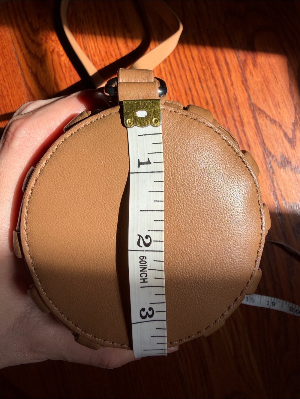 COS Woven Leather Crossbody Bag - Tan/Cognac - Picture 9 of 9